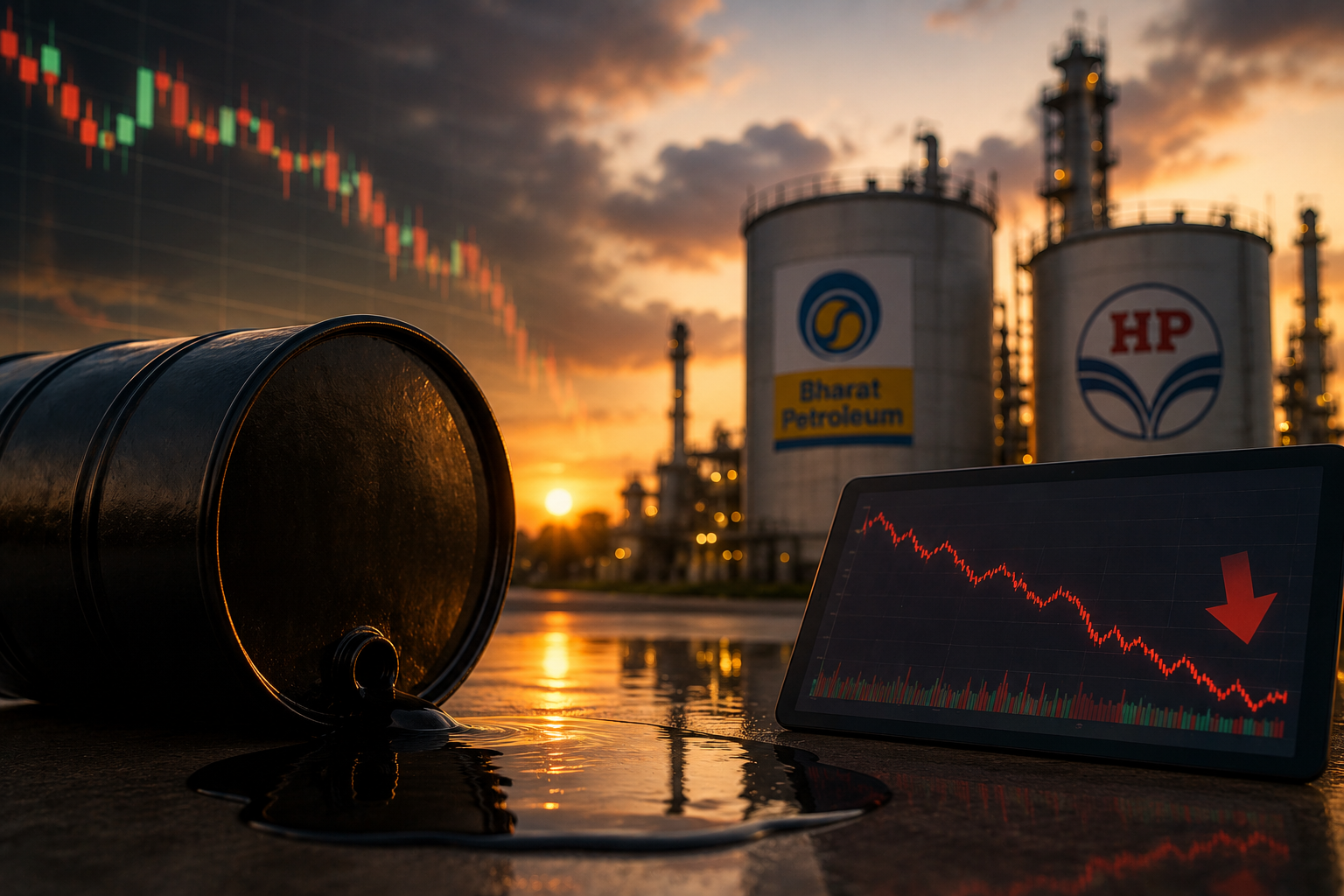 Crude Below $78 — How It Impacts BPCL, HPCL & Indian Markets