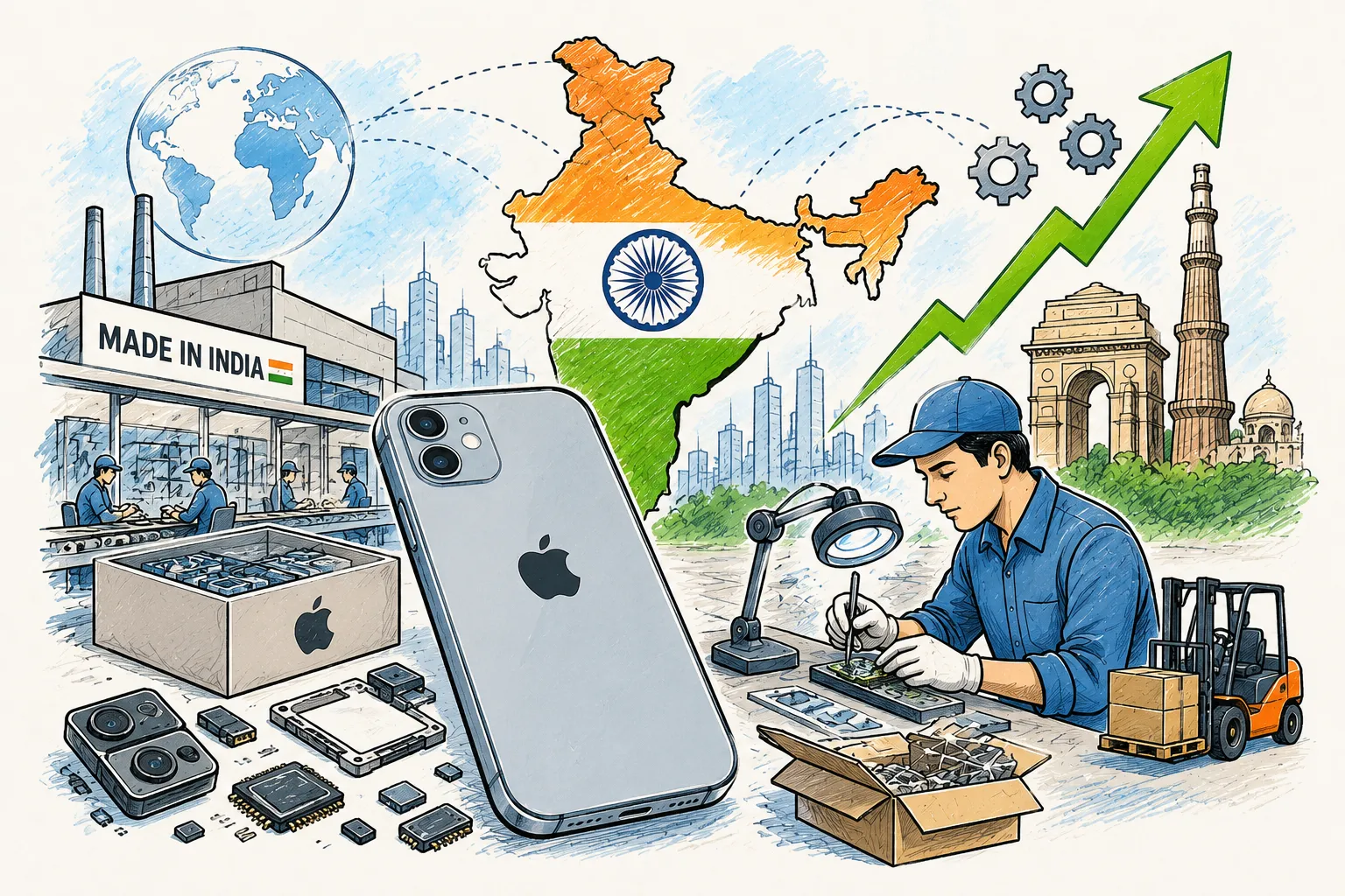 India Targets Deeper Apple Component Manufacturing