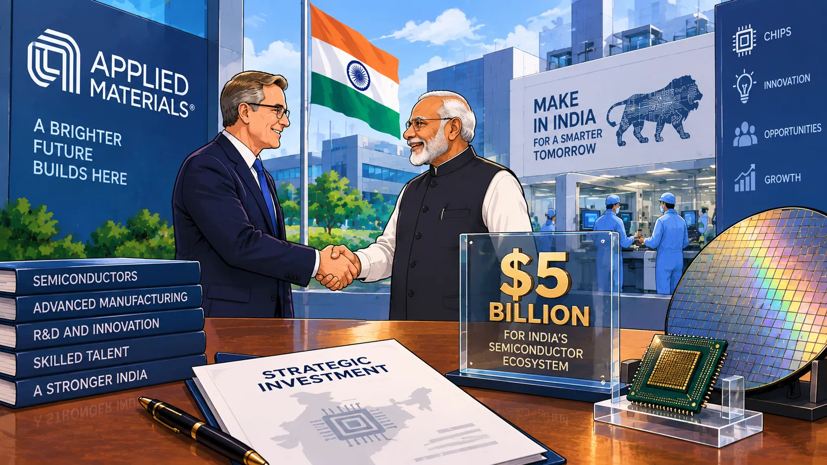 Applied Materials Pledges $5 Billion for India Chip Push