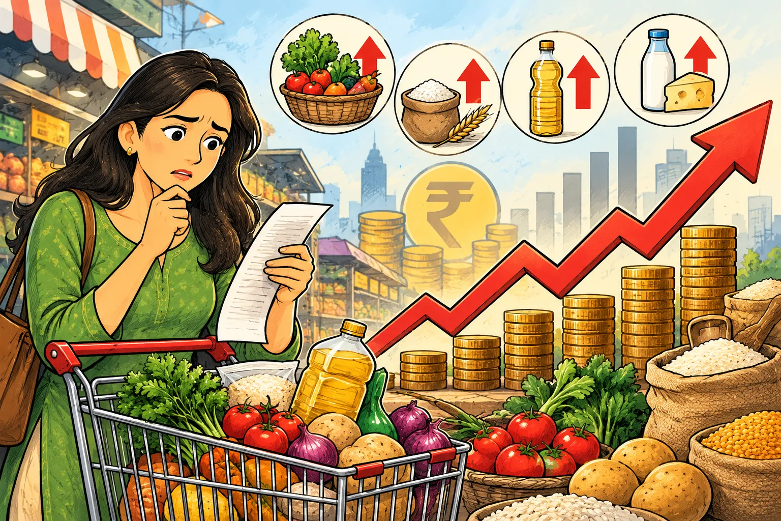 Retail Inflation Rises to 5.54% in September as Food Surges